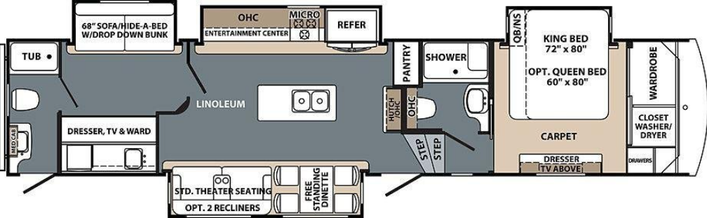 View 2020 Forest River Cardinal Limited 383BHLE complete specs and manufacturer brochures