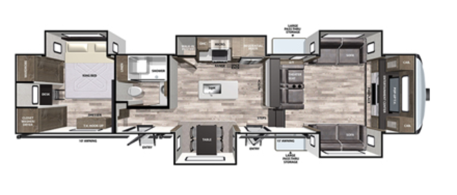View 2020 Forest River Cardinal Limited 399FLLE complete specs and manufacturer brochures