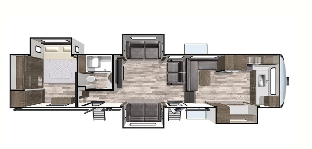 View 2020 Forest River Cardinal Limited 402FKLE complete specs and manufacturer brochures