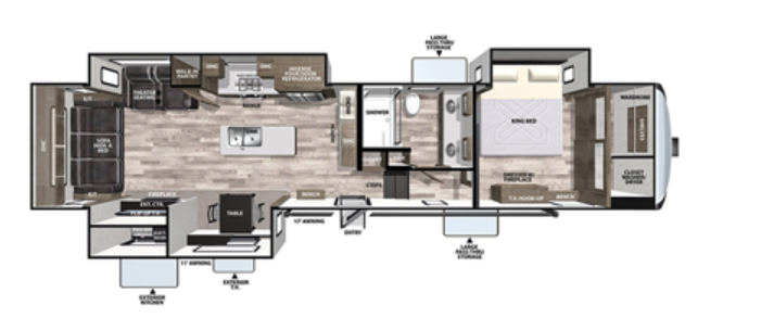 View 2020 Forest River Cardinal Luxury 345RLX complete specs and manufacturer brochures