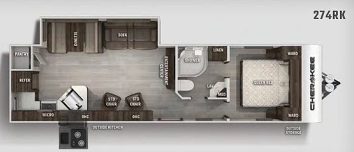 View 2020 Forest River Cherokee 274RK complete specs and manufacturer brochures