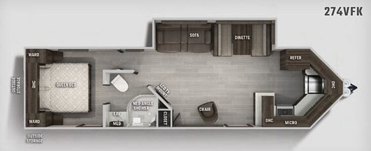 View 2020 Forest River Cherokee 274VFK complete specs and manufacturer brochures