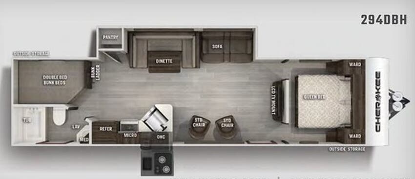 View 2020 Forest River Cherokee 294DBH complete specs and manufacturer brochures