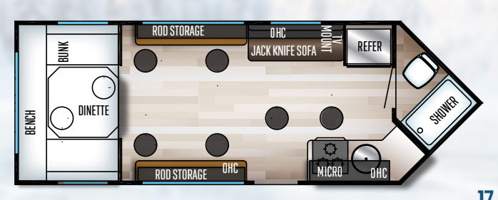 View 2020 Forest River Cherokee Grey Wolf 17 MP complete specs and manufacturer brochures