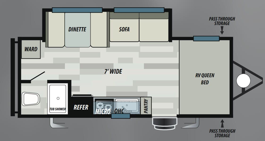 View 2020 Forest River EVO Select 197SS complete specs and manufacturer brochures