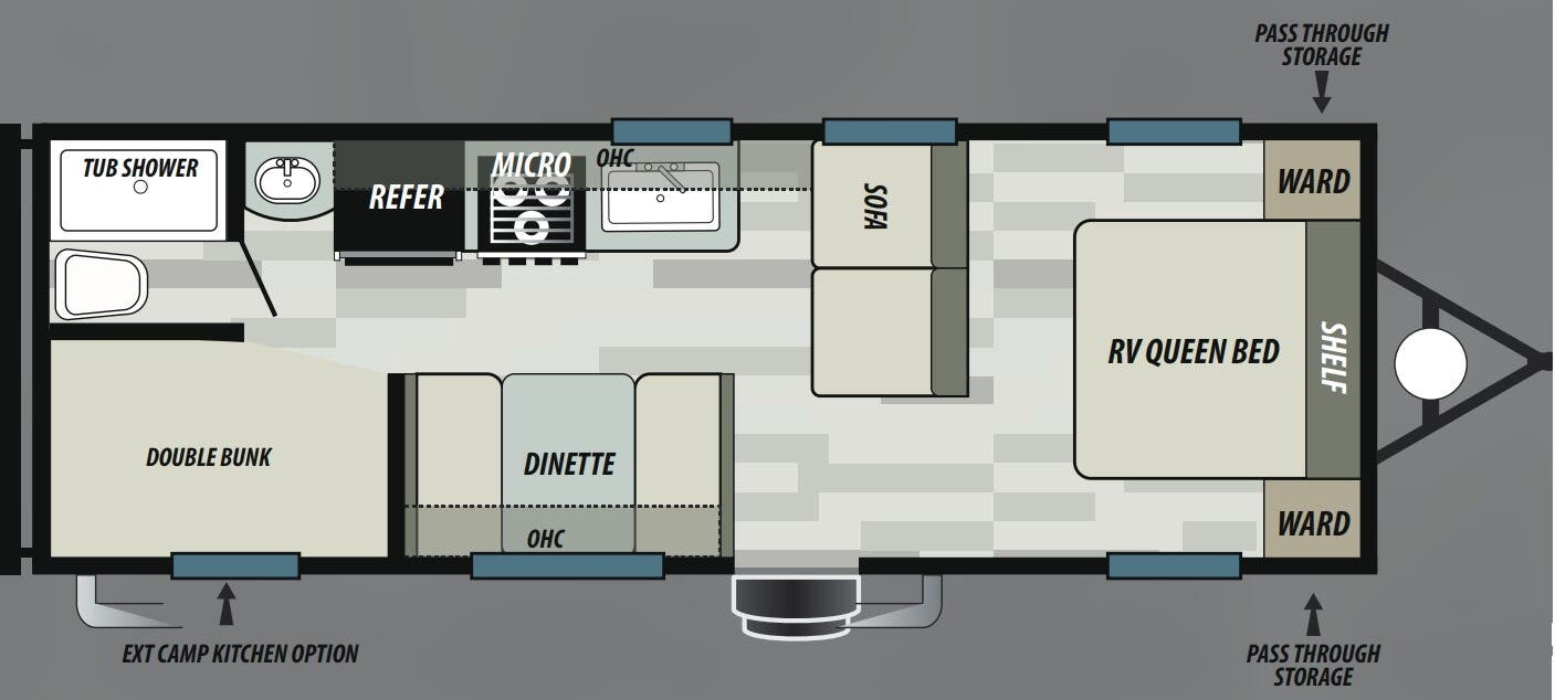 View 2020 Forest River EVO Select 268BH complete specs and manufacturer brochures