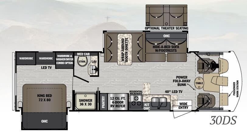 View 2020 Forest River FR3 30DS complete specs and manufacturer brochures