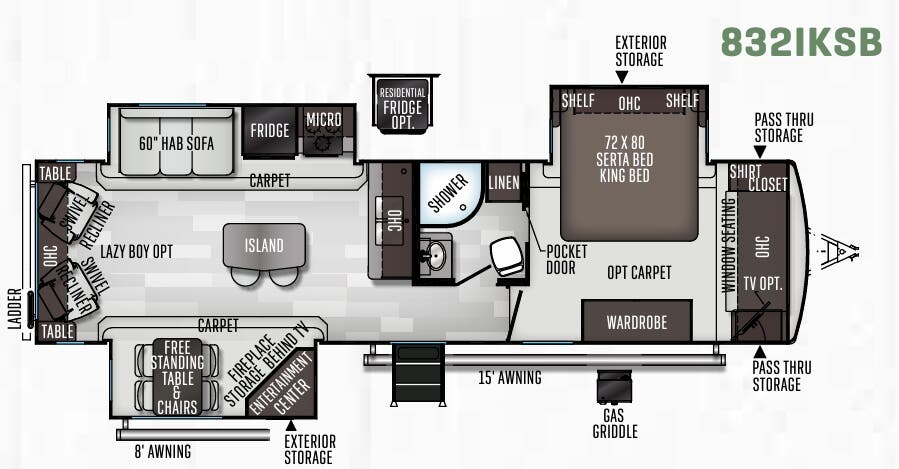View 2020 Forest River Flagstaff Classic 832IKSB complete specs and manufacturer brochures