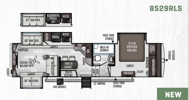 View 2020 Forest River Flagstaff Classic 8529RLS complete specs and manufacturer brochures