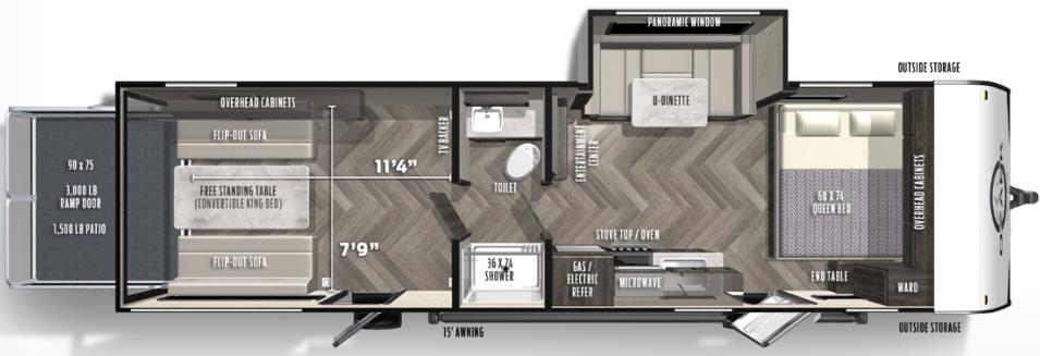 View 2020 Forest River Ozark 2700TH complete specs and manufacturer brochures