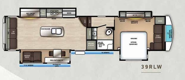 View 2020 Forest River RiverStone 39RLW complete specs and manufacturer brochures