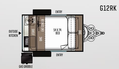 View 2020 Forest River Rockwood Geo Pro G12RK complete specs and manufacturer brochures
