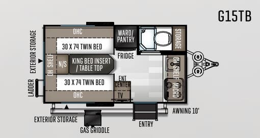View 2020 Forest River Rockwood Geo Pro G15TB complete specs and manufacturer brochures