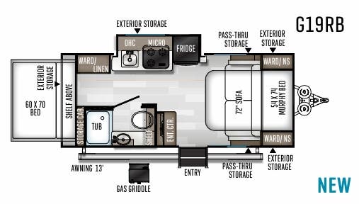 View 2020 Forest River Rockwood Geo Pro G19RB complete specs and manufacturer brochures