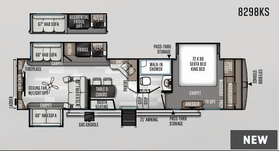 View 2020 Forest River Rockwood Signature 8298KS complete specs and manufacturer brochures