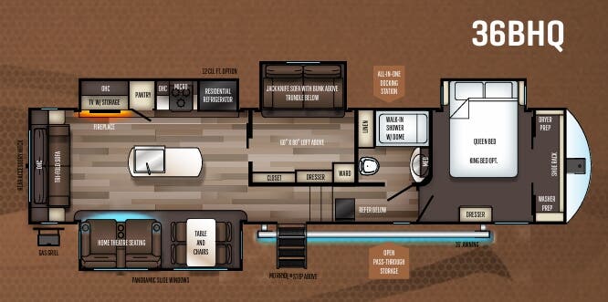 View 2020 Forest River Sabre 36BHQ complete specs and manufacturer brochures