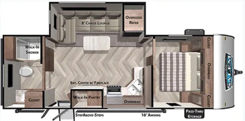 View 2020 Forest River Salem 22RBS complete specs and manufacturer brochures