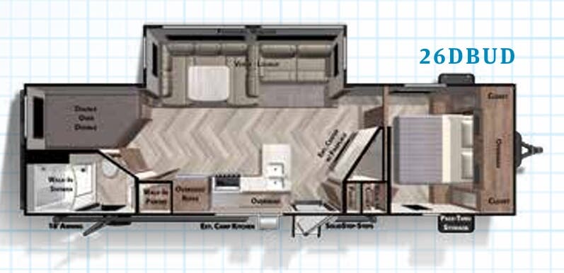 View 2020 Forest River Salem 26DBUD complete specs and manufacturer brochures