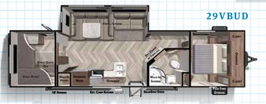 View 2020 Forest River Salem 29VBUD complete specs and manufacturer brochures