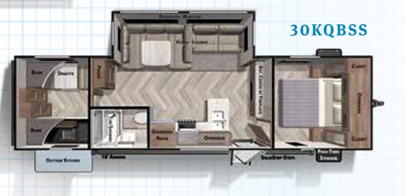 View 2020 Forest River Salem 30KQBSS complete specs and manufacturer brochures