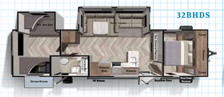 View 2020 Forest River Salem 32BHDS complete specs and manufacturer brochures