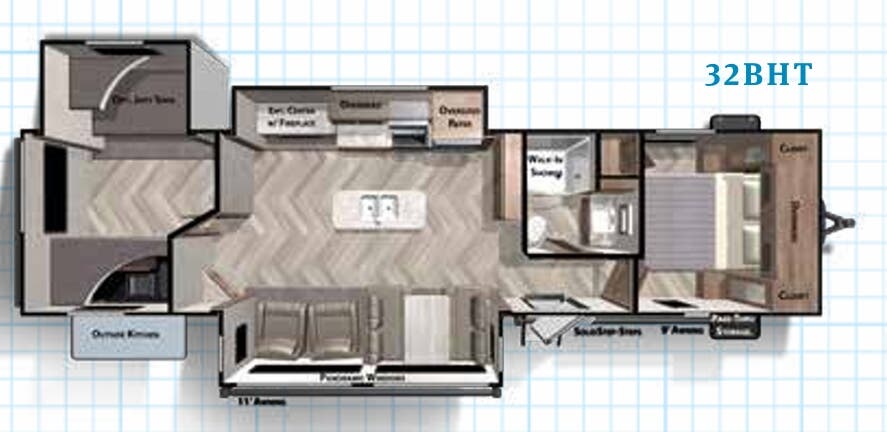 View 2020 Forest River Salem 32BHT complete specs and manufacturer brochures