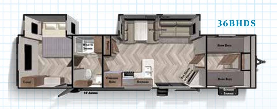 View 2020 Forest River Salem 36BHDS complete specs and manufacturer brochures