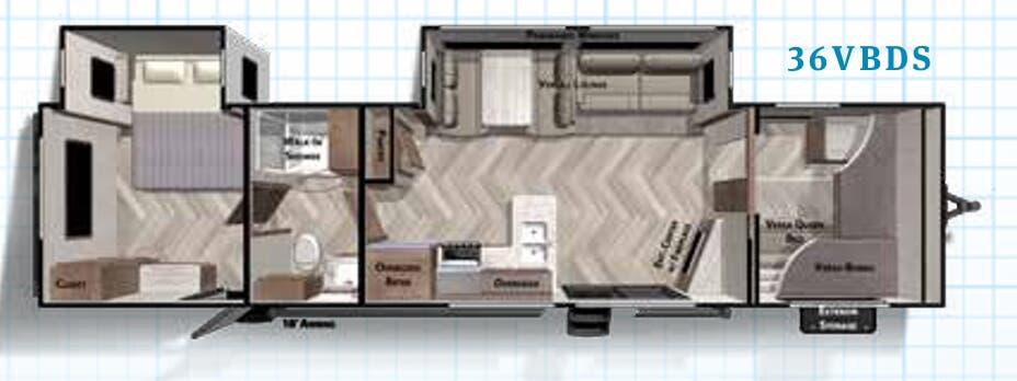 View 2020 Forest River Salem 36VBDS complete specs and manufacturer brochures