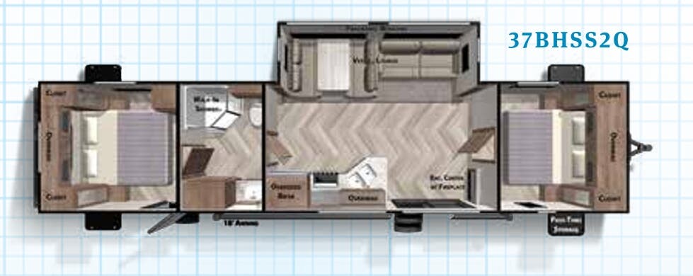 View 2020 Forest River Salem 37BHSS2Q complete specs and manufacturer brochures