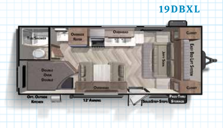 View 2020 Forest River Salem Cruise Lite 19DBXL complete specs and manufacturer brochures