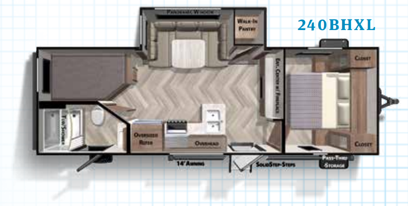 View 2020 Forest River Salem Cruise Lite 240BHXL complete specs and manufacturer brochures