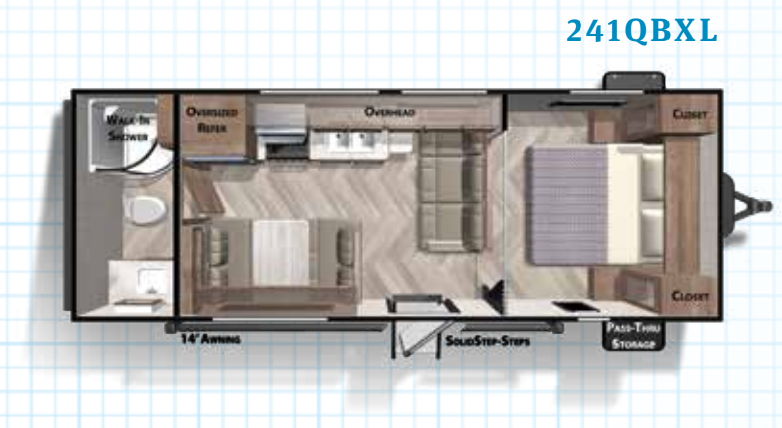 View 2020 Forest River Salem Cruise Lite 241QBXL complete specs and manufacturer brochures