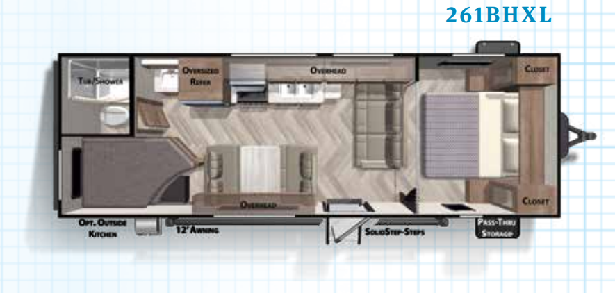 View 2020 Forest River Salem Cruise Lite 261BHXL complete specs and manufacturer brochures