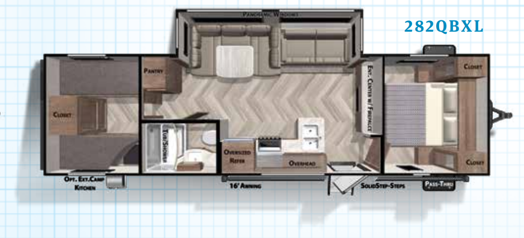 View 2020 Forest River Salem Cruise Lite 282QBXL complete specs and manufacturer brochures