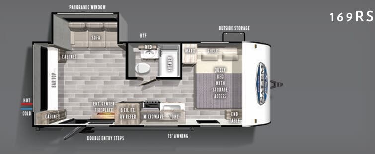 View 2020 Forest River Salem FSX 169RS complete specs and manufacturer brochures