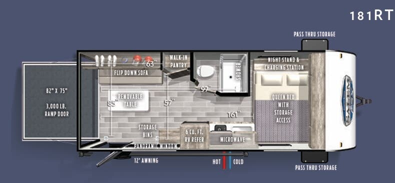 View 2020 Forest River Salem FSX 181RT complete specs and manufacturer brochures