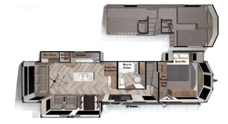 View 2020 Forest River Salem Grand Villa 42DL complete specs and manufacturer brochures