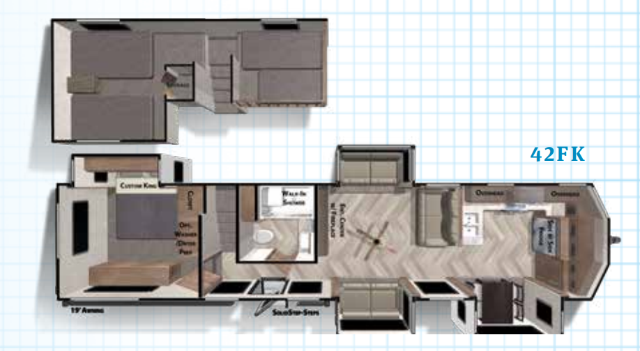 View 2020 Forest River Salem Grand Villa 42FK complete specs and manufacturer brochures