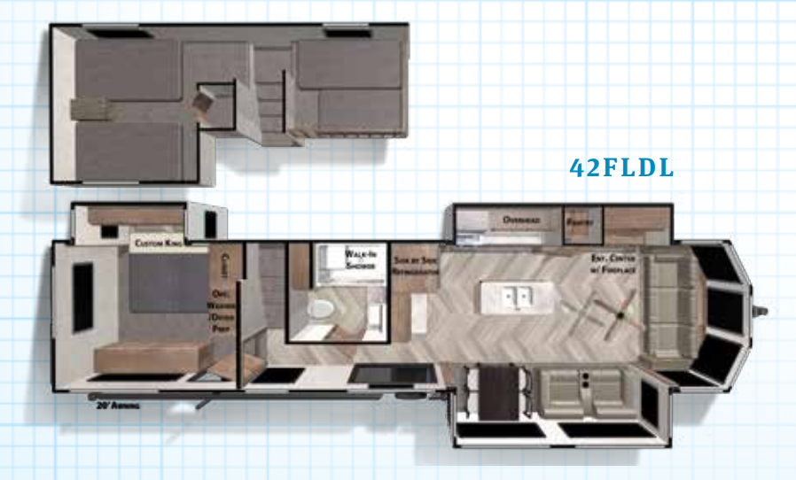 View 2020 Forest River Salem Grand Villa 42FLDL complete specs and manufacturer brochures