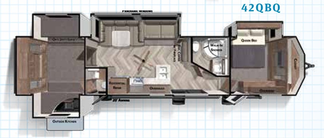 View 2020 Forest River Salem Villa 42QBQ complete specs and manufacturer brochures