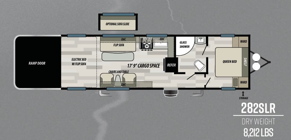 View 2020 Forest River Sandstorm SLR 282SLR complete specs and manufacturer brochures