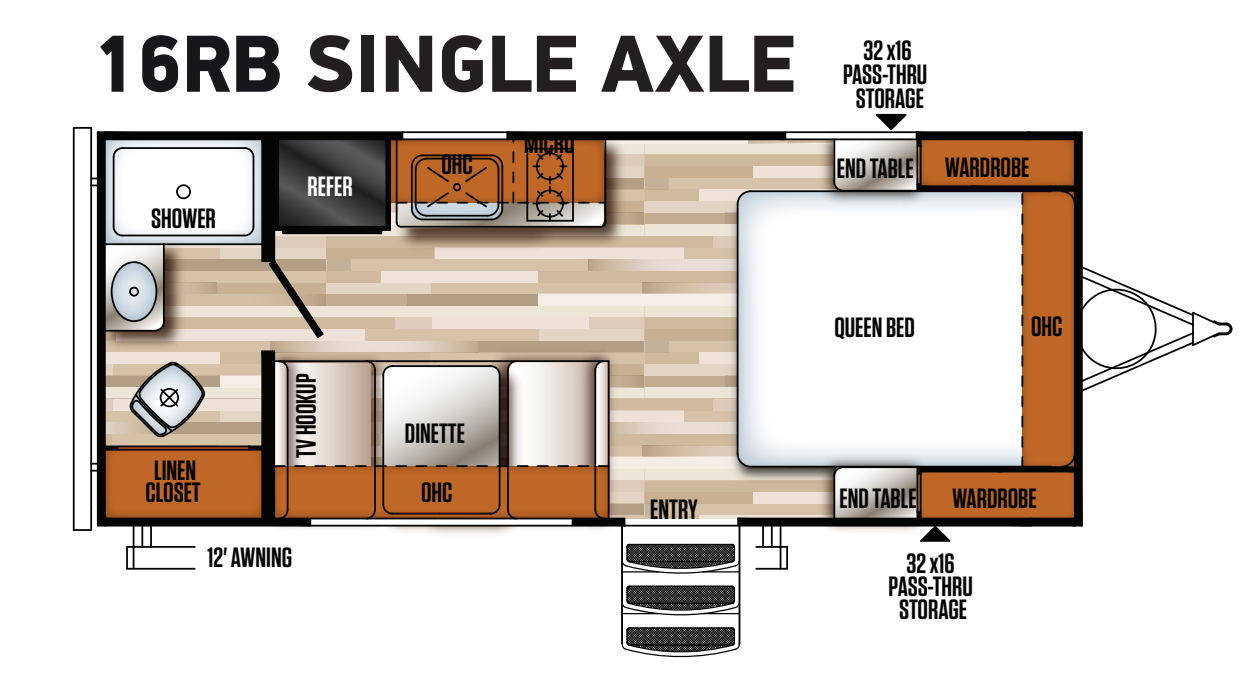 View 2020 Forest River Vibe 16RB complete specs and manufacturer brochures
