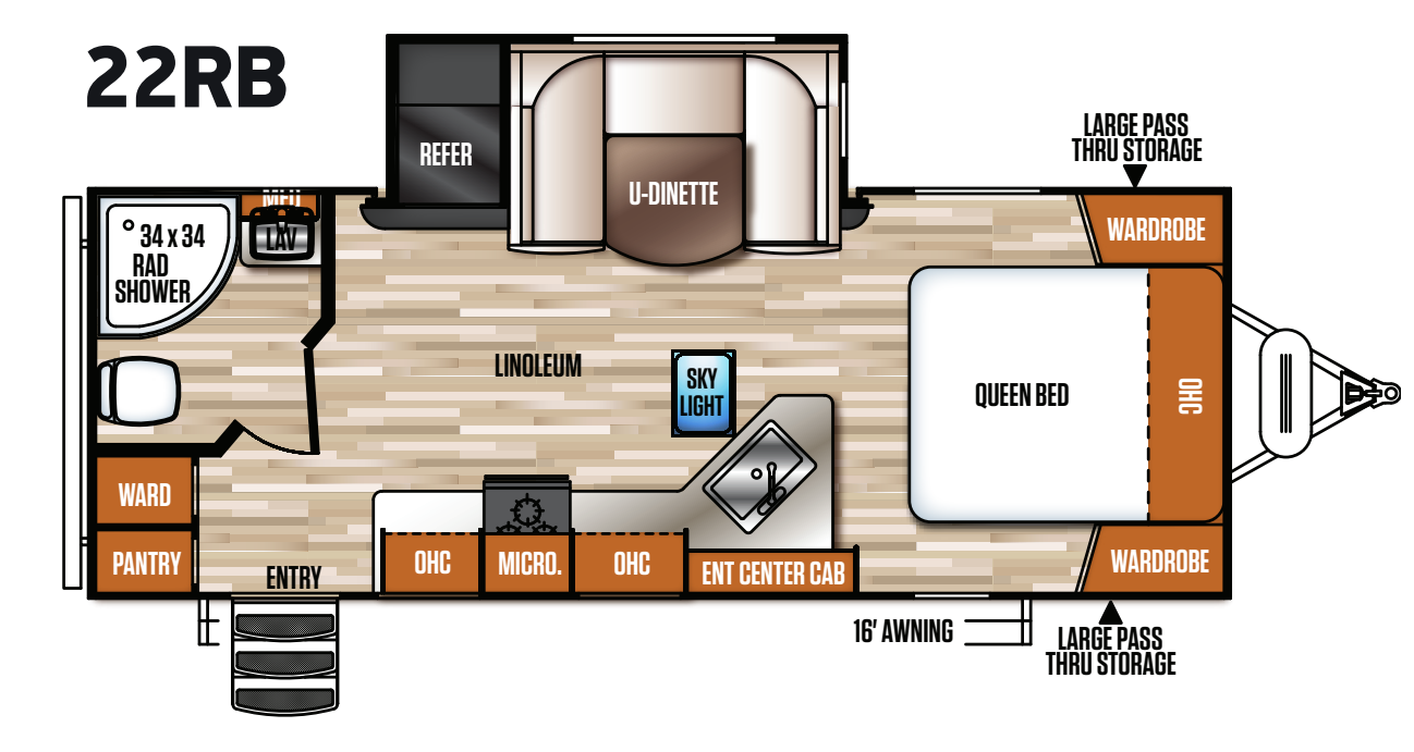 View 2020 Forest River Vibe 22RB complete specs and manufacturer brochures