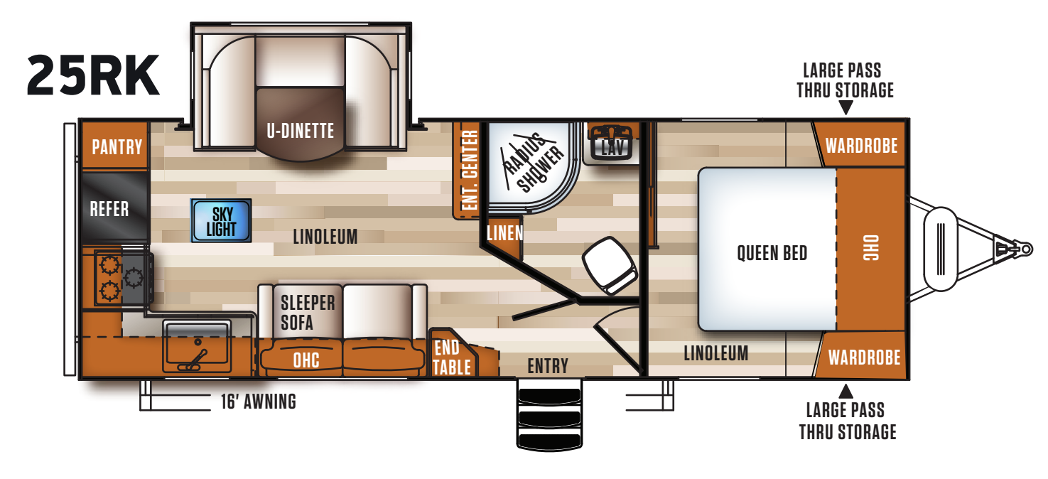 View 2020 Forest River Vibe 25RK complete specs and manufacturer brochures
