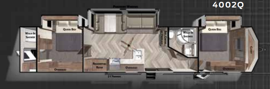 View 2020 Forest River Wildwood DLX 4002Q complete specs and manufacturer brochures