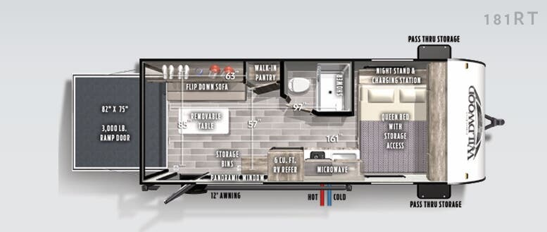 View 2020 Forest River Wildwood FSX 181RT complete specs and manufacturer brochures