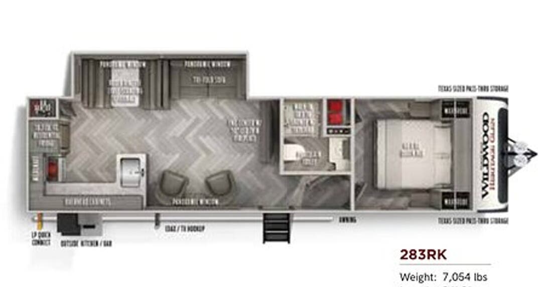 View 2020 Forest River Wildwood Heritage Glen 283RK complete specs and manufacturer brochures