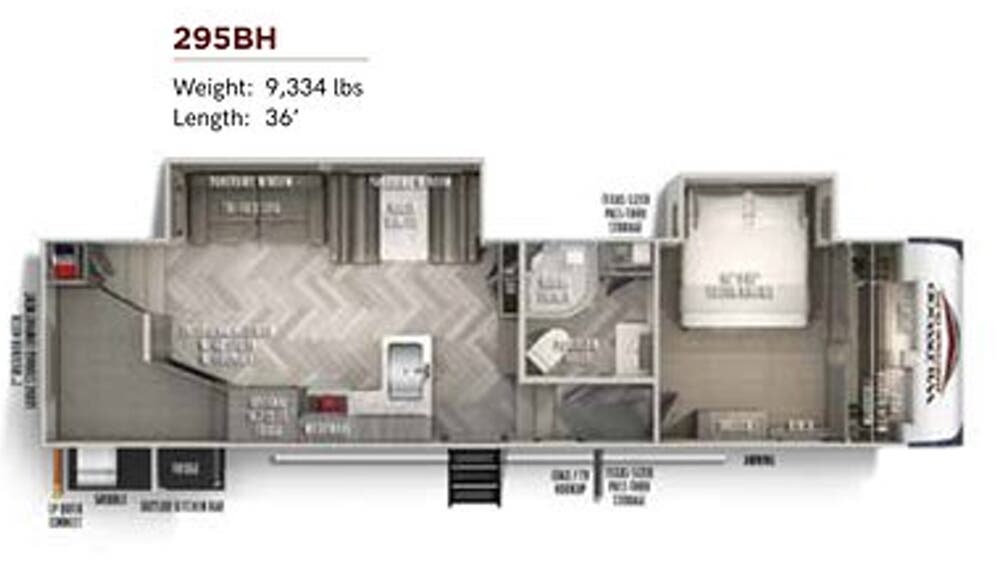 View 2020 Forest River Wildwood Heritage Glen 295BH complete specs and manufacturer brochures