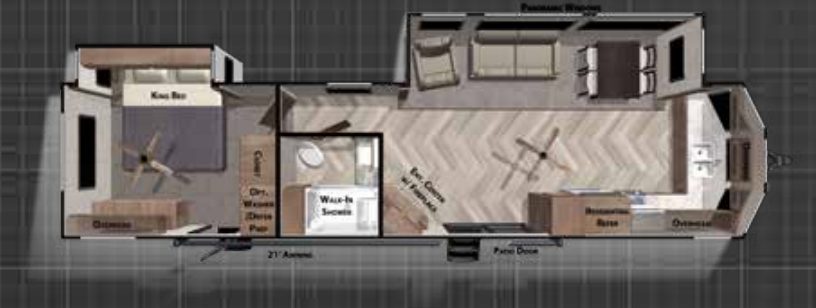 View 2020 Forest River Wildwood Lodge 394FKDS complete specs and manufacturer brochures