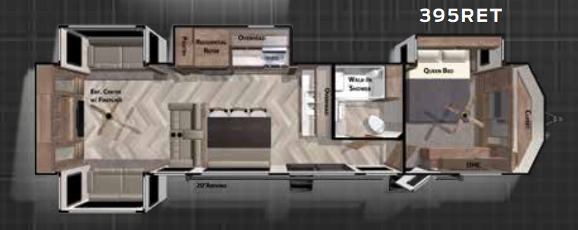 View 2020 Forest River Wildwood Lodge 395RET complete specs and manufacturer brochures